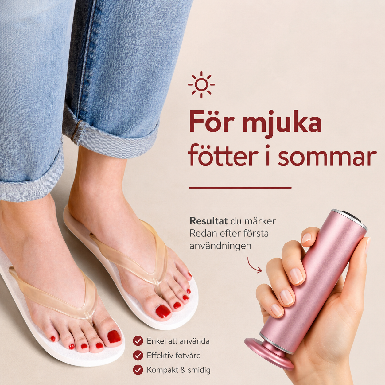 Elektrisk förhårdnadsfotslip